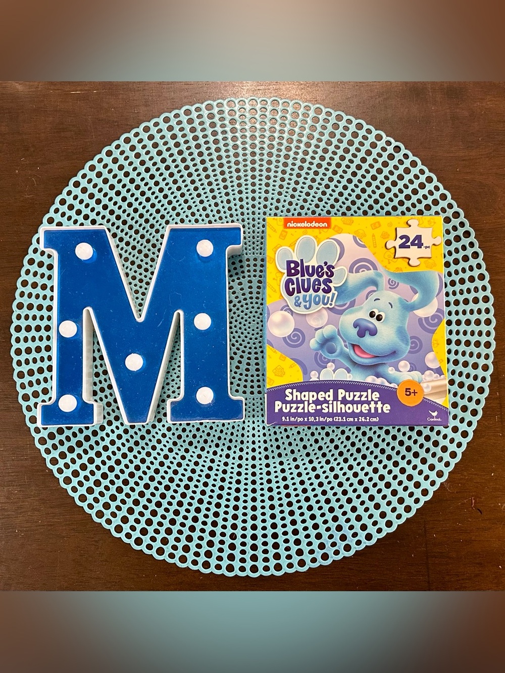 Nickelodeon Blue's Clues & You! Blue Shaped Puzzle - 24pc